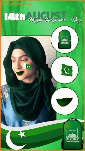 Pakistan flag Face Photo Editor : Independence Day screenshot