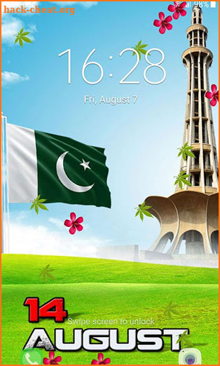 Pakistan Flag Live Wallpaper: 14 August Wallpaper screenshot