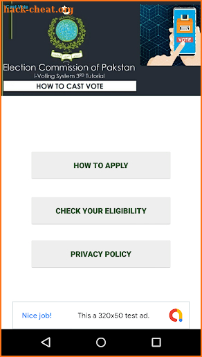 Pakistan Overseas iVoting screenshot