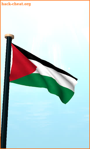 Palestine Flag 3D Free screenshot