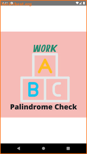 Palindrome Checker Apply screenshot