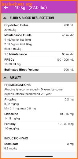 palmPEDi: Pediatric Med Tape screenshot