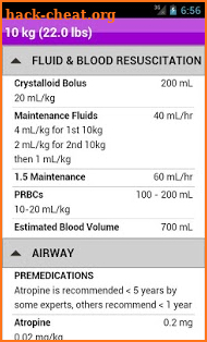 palmPEDi: Pediatric Tape screenshot