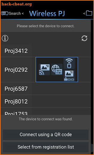 Panasonic Wireless Projector screenshot