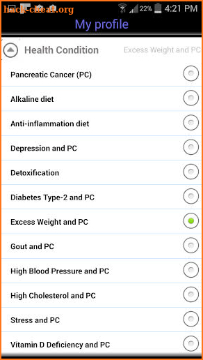 Pancreatic Cancer screenshot