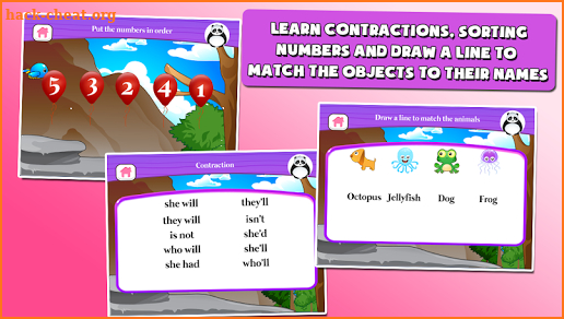 Panda 1st Grade Learning Games screenshot