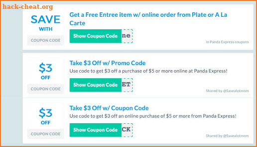 Panda Express - Coupons Restaurants Deals screenshot