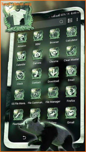 Panda Forest Launcher Theme screenshot