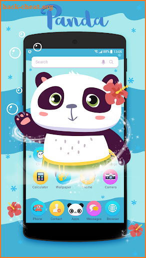 Panda style launcher theme &wallpaper screenshot