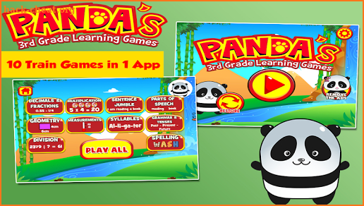 Panda Third Grade Games screenshot