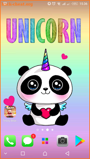 Panda wallpapers  - kawaii & Cute  Pandicorn - screenshot