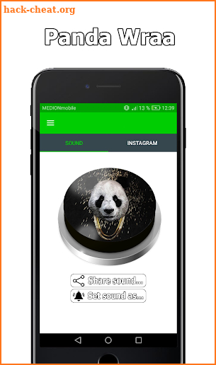 Panda Wraa Button screenshot