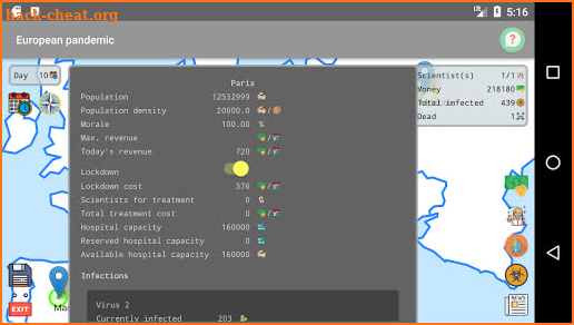 Pandemic screenshot