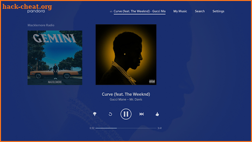 Pandora Music for TV screenshot