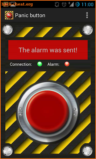 Panic button screenshot