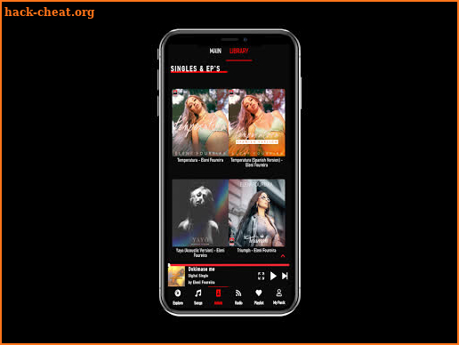 Panik Music App screenshot