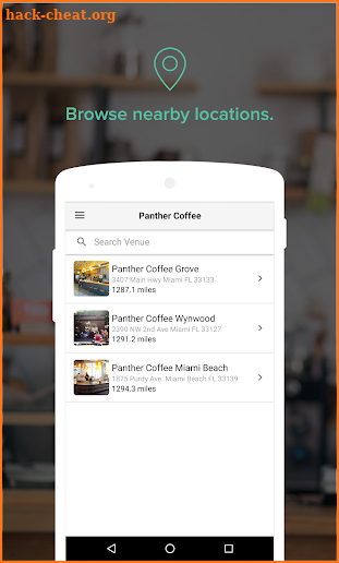 Panther Coffee screenshot