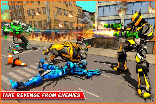 Panther Robot Transform Robot Transforming Games screenshot