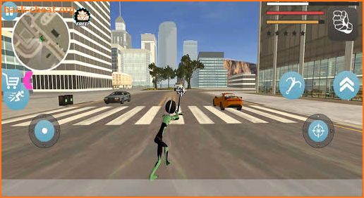 panther Stickman Black Rope Hero Gangstar Crime screenshot