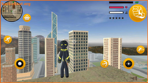 Panther Stickman Rope Hero Gangastar Crime Battle screenshot