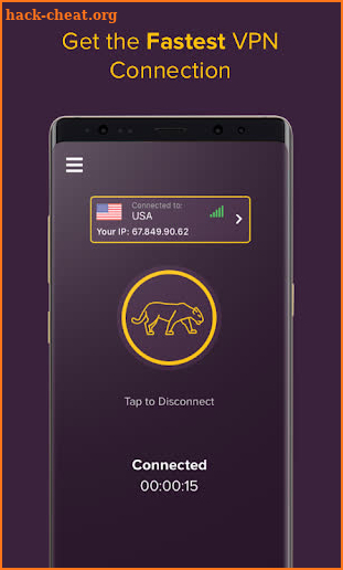 Panther VPN. Fast & Secure WiFi Pprotection screenshot