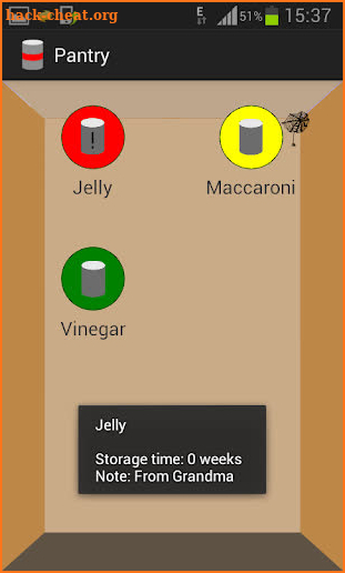 Pantry screenshot