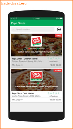 Papa Gino's Customer App screenshot