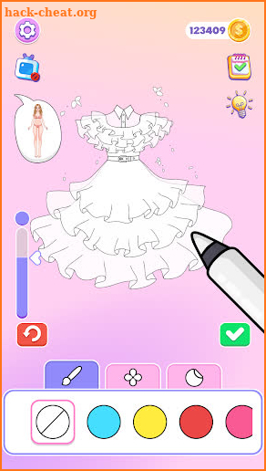 Paper Doll: Crafts Coloring screenshot