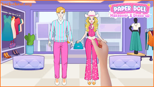 Paper Doll Makeover & Dress Up screenshot