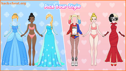 Paper Doll Makeover & Dress Up screenshot