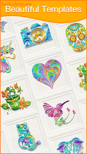 Paper Quilling Art: Color by Numbers screenshot