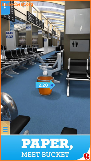 Paper Toss 3D screenshot