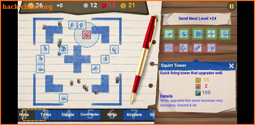 Paper Tower Defence screenshot