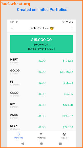 Paper Trader - Stock Market Simulator screenshot