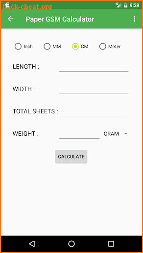 Paper Weight Calculator screenshot