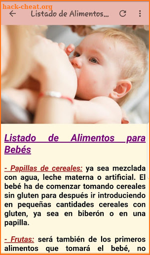 Papillas para Bebés Mes a Mes screenshot