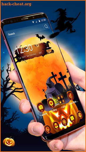 Parallex Halloween Pumpkin Theme screenshot