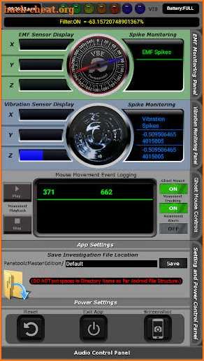 PARATOOLZ Master Edition Ghost Hunting Application screenshot