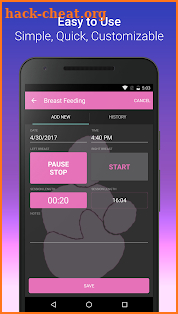 ParentLove: Baby Feeding Tracker, Diapers, Pumping screenshot