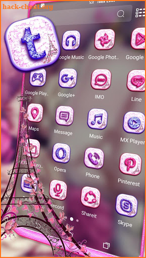 Paris Memory Launcher Theme screenshot