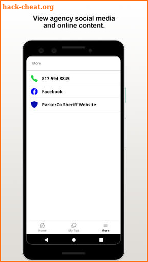 Parker County Sheriff's Office screenshot