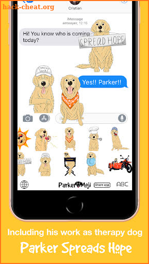 ParkerMoji - Golden retriever Emojis & Dog Sticker screenshot