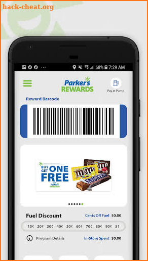 Parker's Rewards screenshot