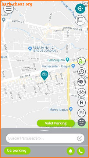 Parking app screenshot