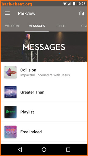 Parkview Community Church screenshot