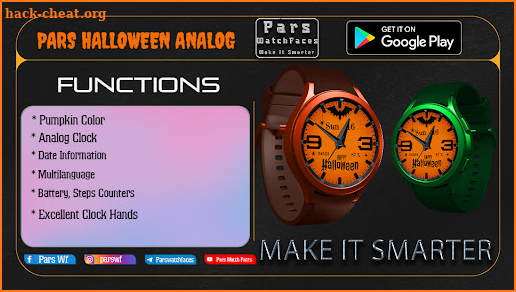 Pars Halloween Watch Face screenshot