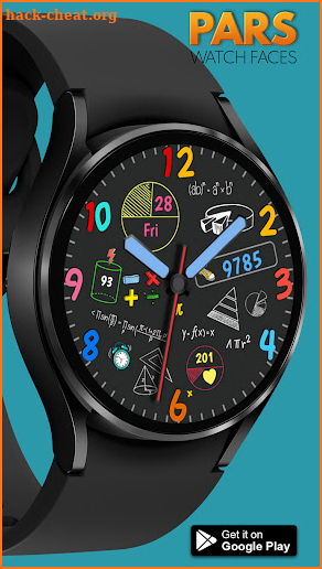 Pars Math Analog Watch Face screenshot