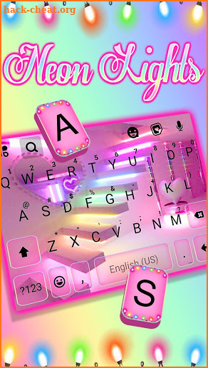 Party Lights Keyboard Theme screenshot