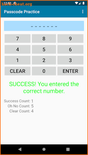 Passcode Practice screenshot