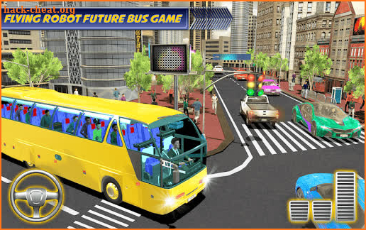 Passenger Bus Robot Simulator - Robot City Battle screenshot